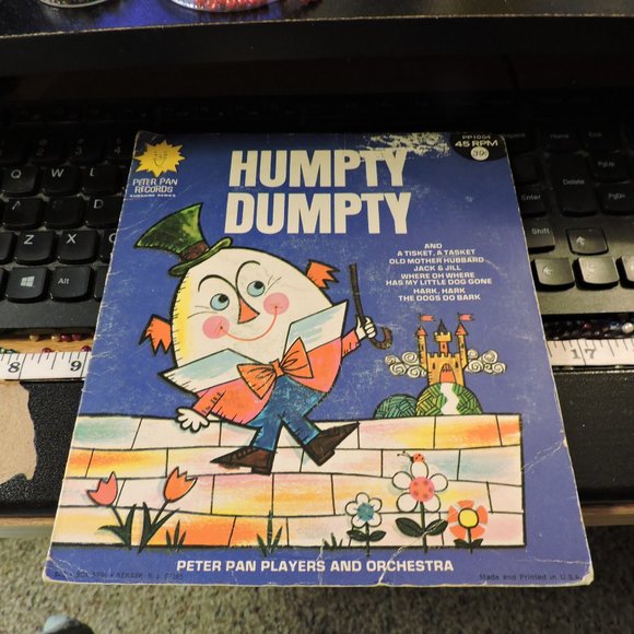 HUMPTY DUMPTY - PETER PAN RECORDS  45 rpm Children's songs BONUS DISCOUNT W/ 4 - Picture 3 of 10
